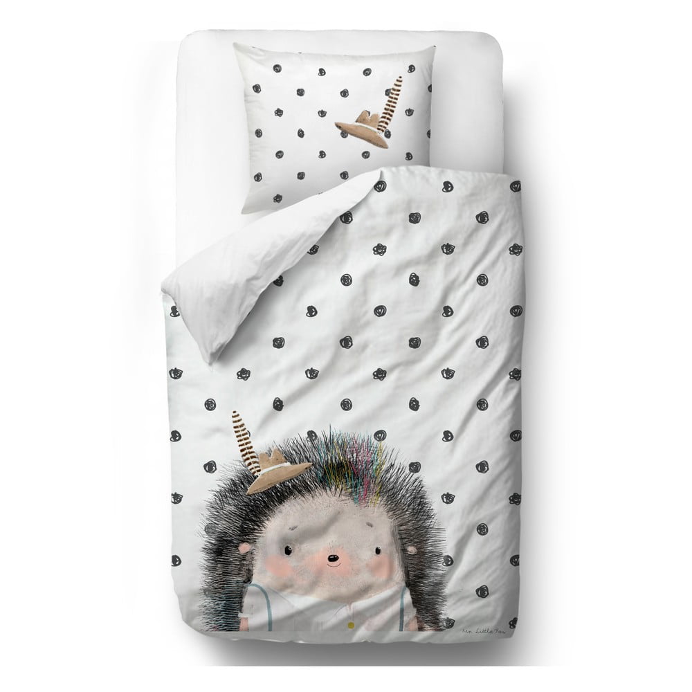 Lenjerie de pat din bumbac pentru copii Mr. Little Fox Hedgehog Boy, 100 x 130 cm bonami.ro imagine noua