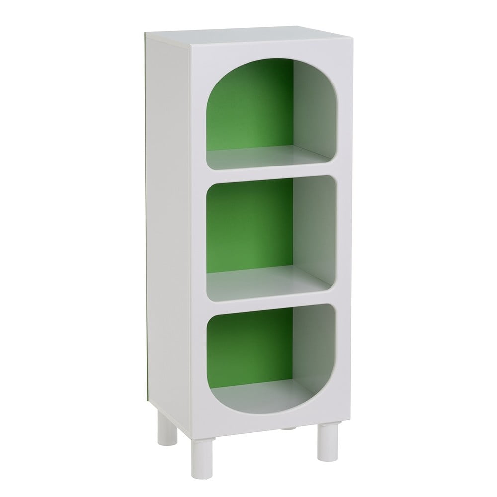 Bibliotecă albă/verde 40x100 cm – Casa Selección