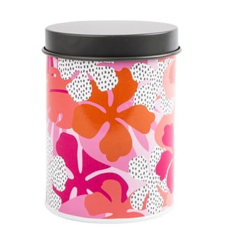 Recipient din staniu navigate floral, roz