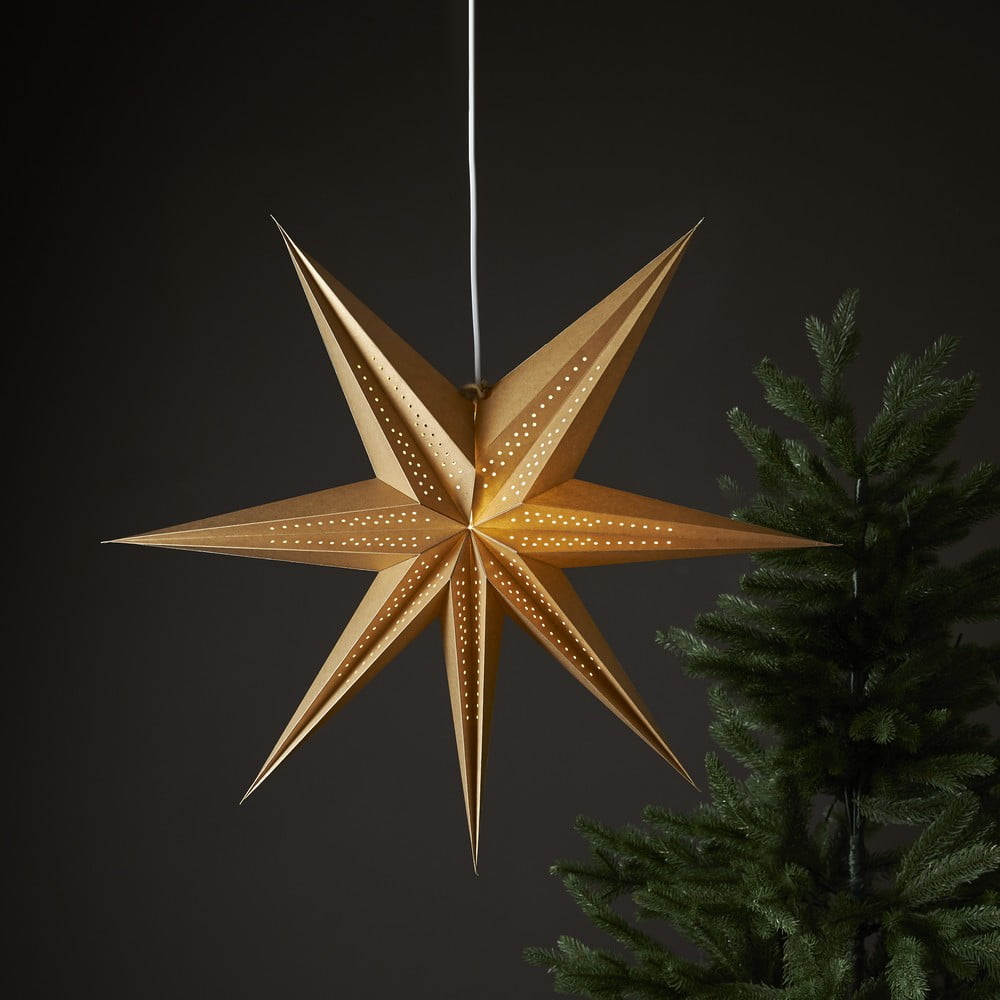 Decorațiune luminoasă de Crăciun de culoare aurie ø 60 cm Point – Star Trading aurie pret redus