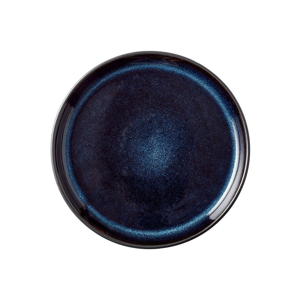 Farfurie din gresie Bitz Mensa, ø 17 cm, albastru închis Bitz