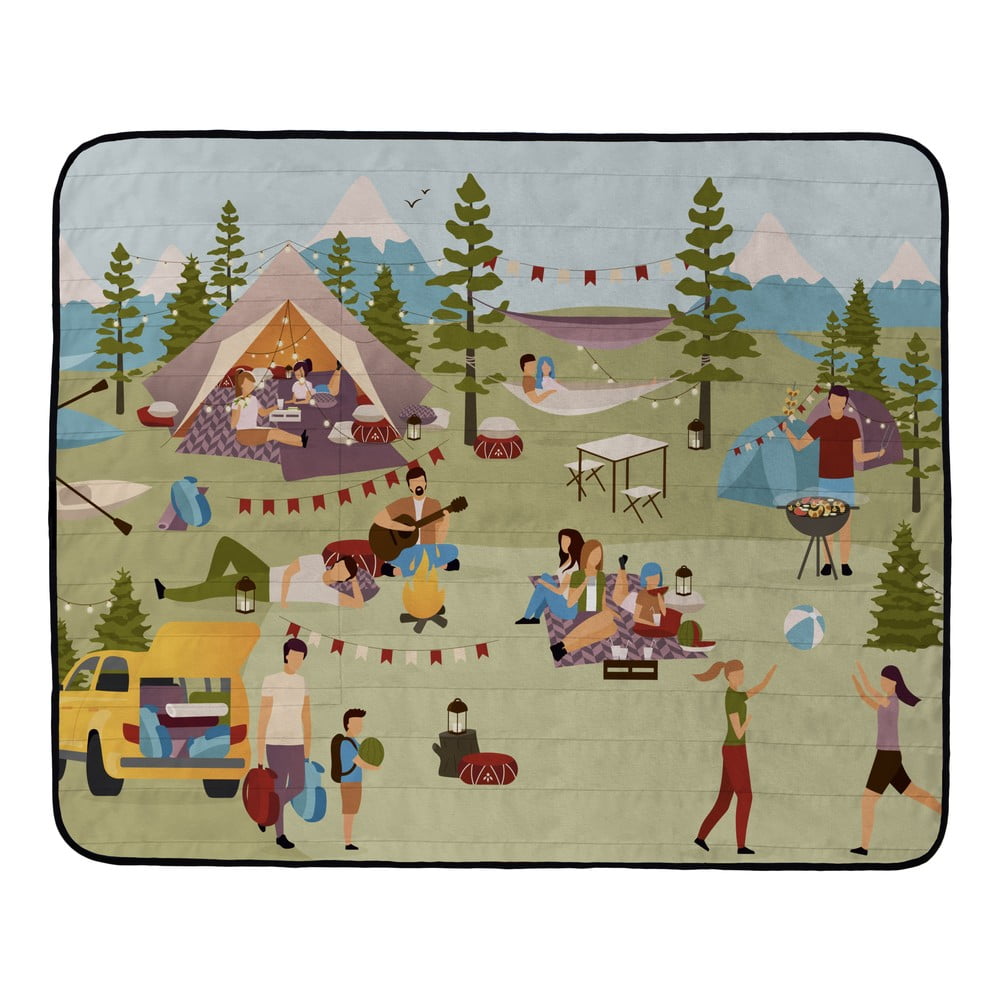 Pătură de picnic butter kings lets go camping, 145 x 180 cm
