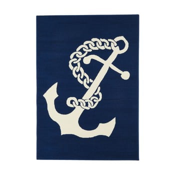 Covor potrivit pentru exterior floorita anchor, 133 x 190 cm, albastru închis