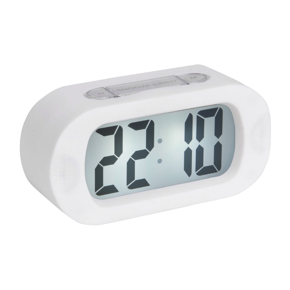 Ceas cauciucat cu alarmă Karlsson Gummy, alb bonami.ro imagine 2022