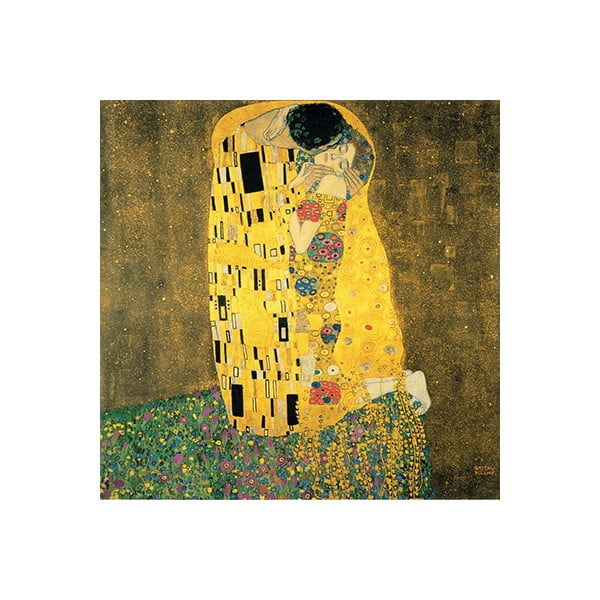 Reproducere tablou Gustav Klimt - The Kiss, 90 x 90 cm