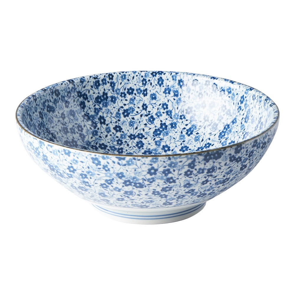 Bol din ceramică MIJ Daisy, ø 21,5 cm, alb – albastru bonami.ro imagine 2022