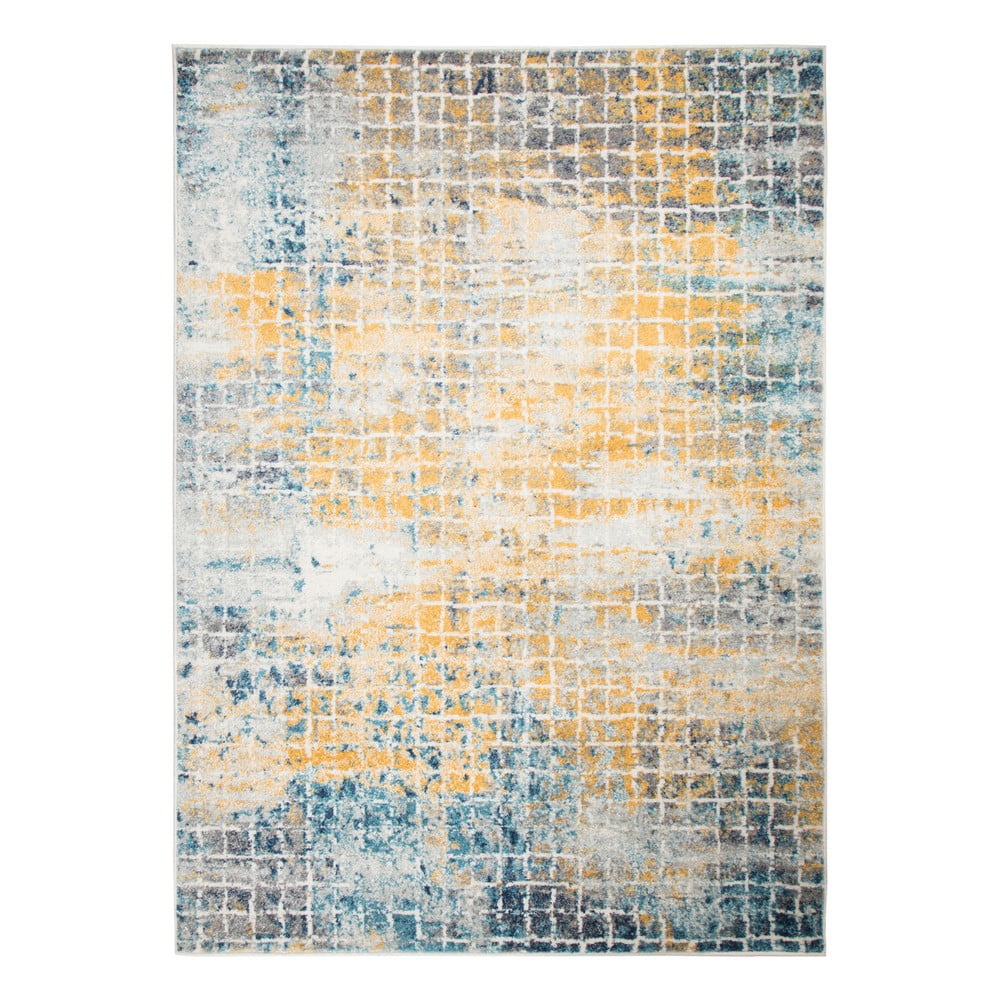 Covor Flair Rugs Urban, 100 x 150 cm, albastru - galben