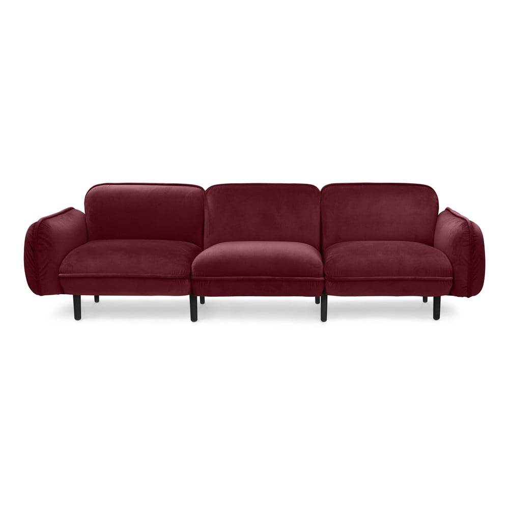 Canapea cu tapițerie din catifea EMKO Bean, roșu bordo bonami.ro imagine 2022