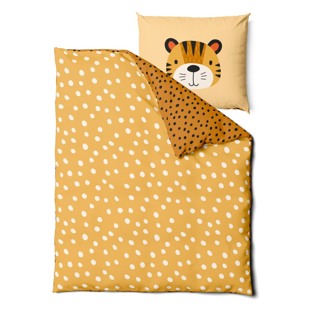 Lenjerie de pat pentru copii din bumbac pentru pătuț 90×130 cm Tiger – Bonami Selection 90x130 imagine noua