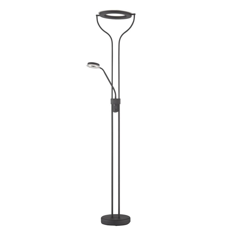 Lampadar negru LED cu intensitate reglabilă (înălțime 180 cm) Davos – Fischer & Honsel