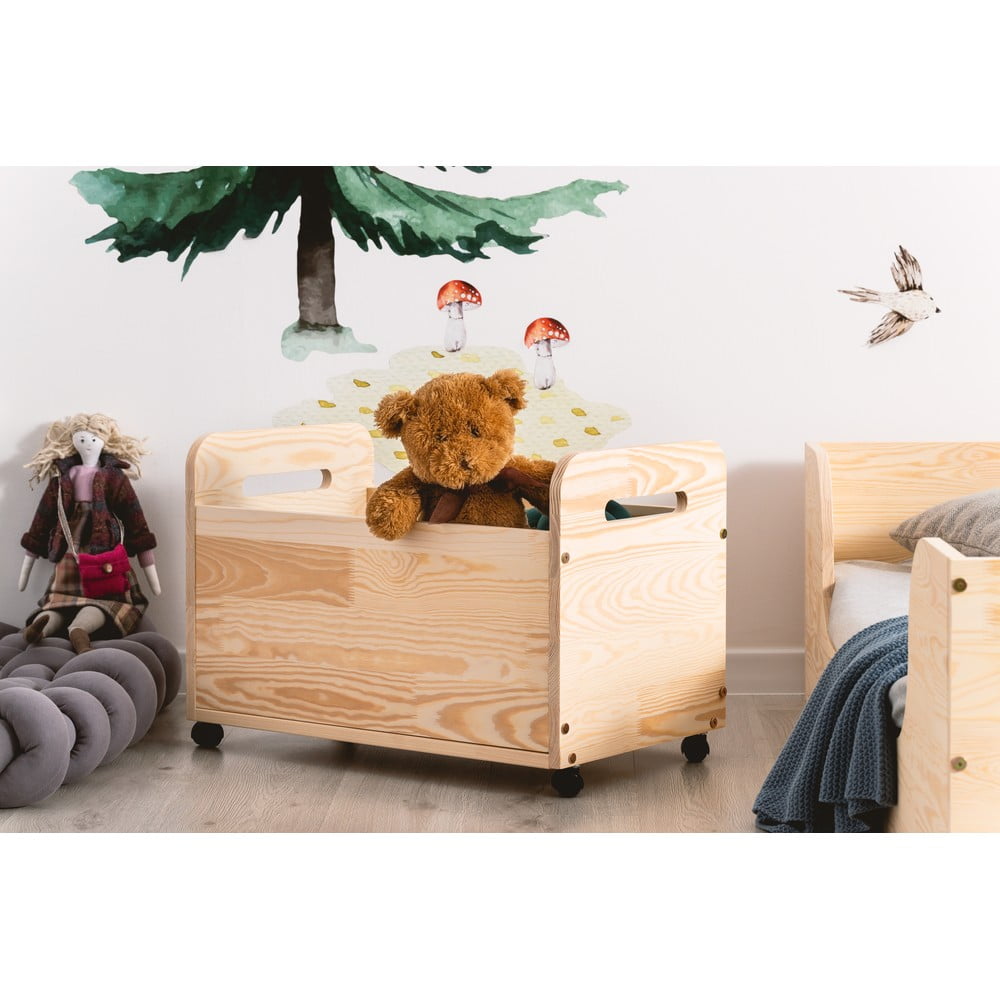Cutie mobilă pentru depozitare din lemn de pin Adeko Kutu Bella, 60 cm Adeko