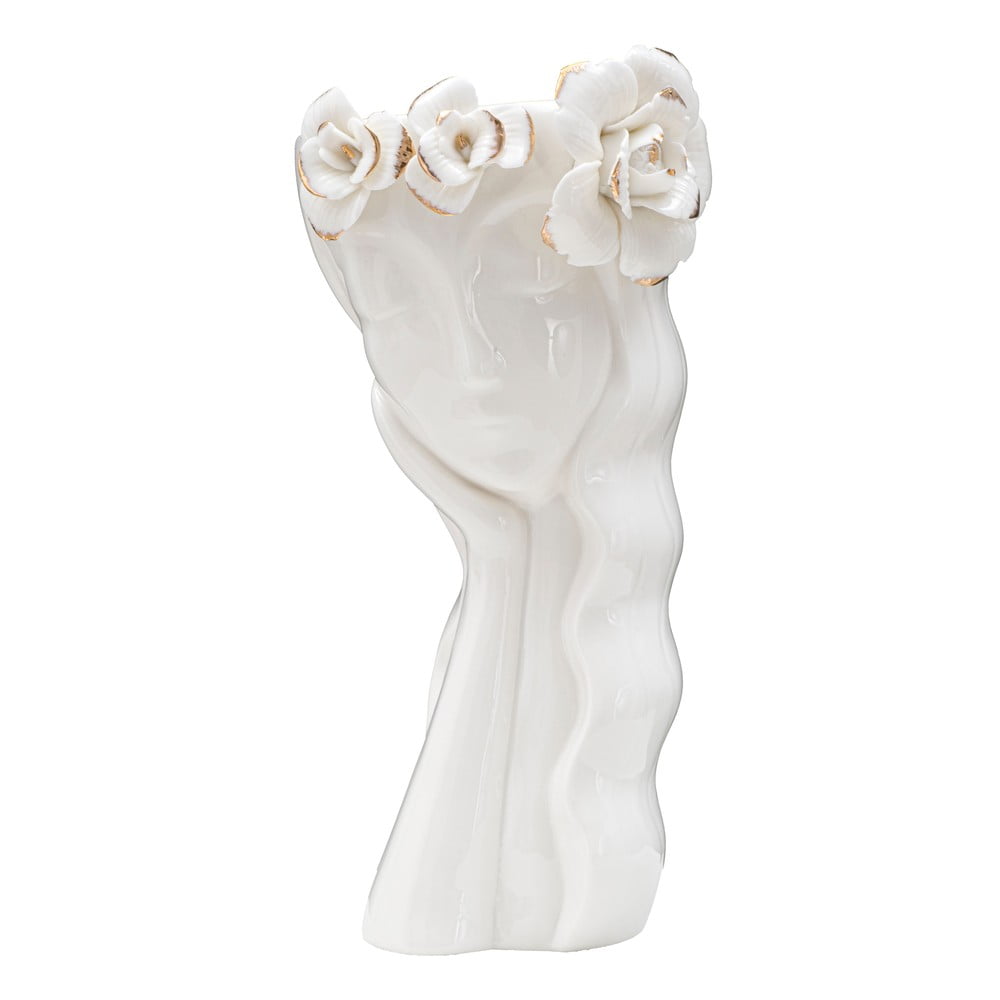 Vaza din portelan Mauro Ferretti Cute Woman, alb