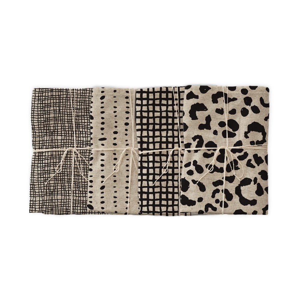 Set 4 șervețele textile Really Nice Things Leopard, lățime 40 cm bonami.ro