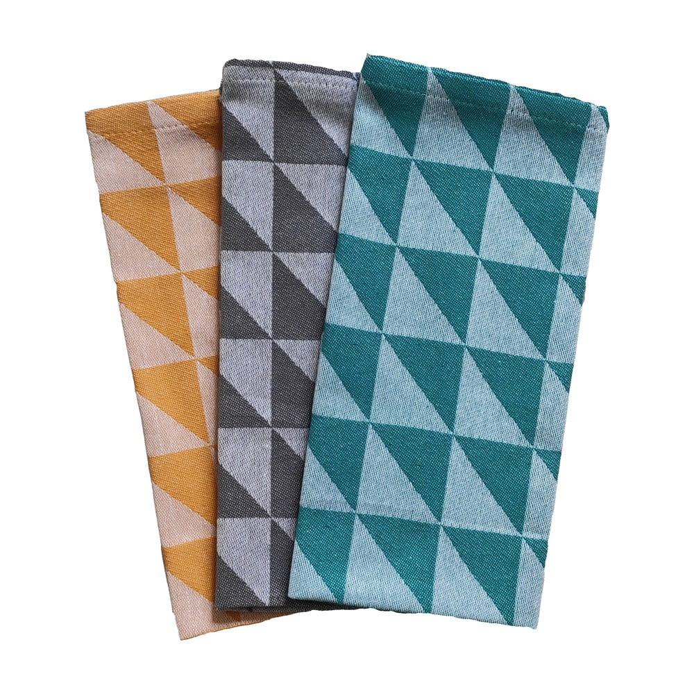  Set 3 prosoape de bumbac 70x50 cm Geometry - JAHU collections 