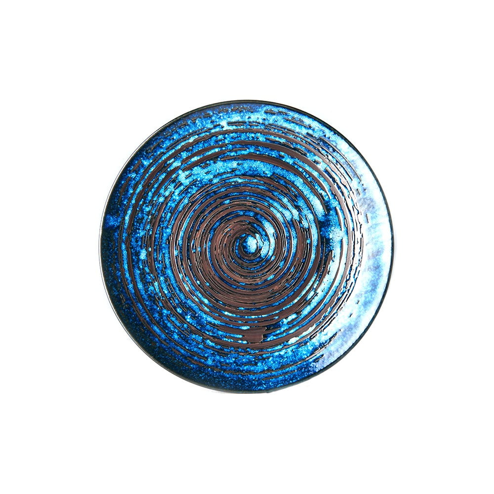 Farfurie din ceramică MIJ Copper Swirl, ø 29 cm, albastru bonami.ro