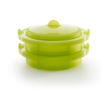 Recipient din silicon pentru gătire la aburi lékué steamer, ⌀ 22 cm, verde