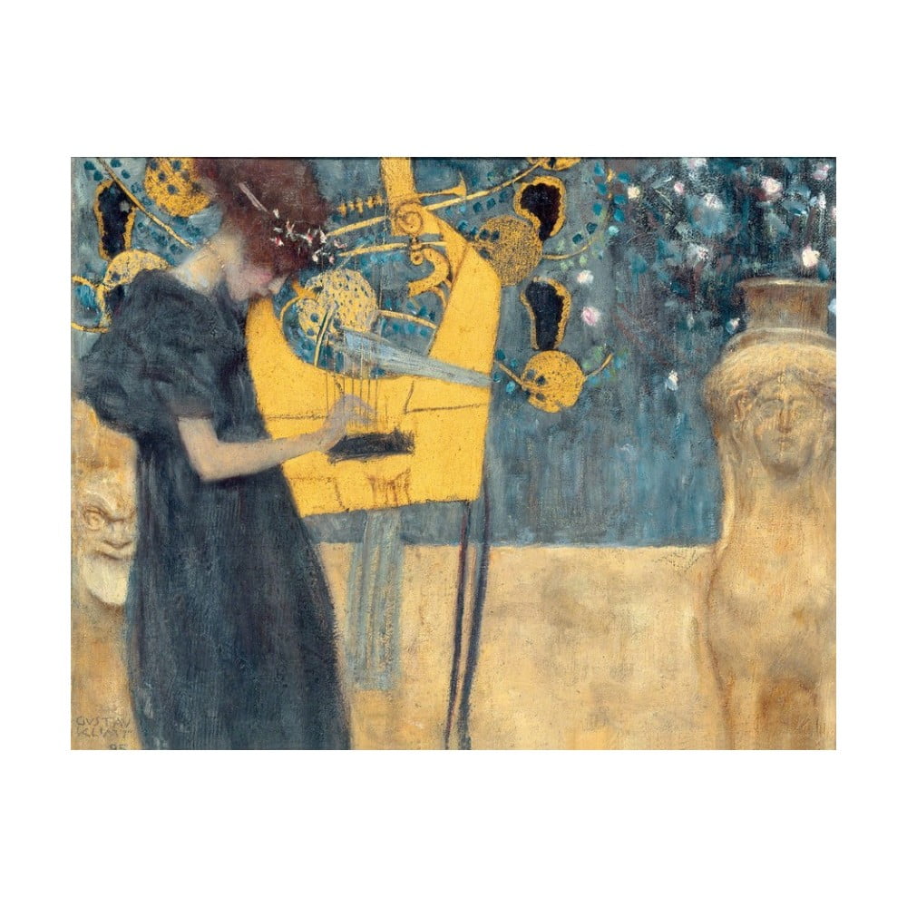 Poza Reproducere tablou Gustav Klimt - Music, 90 x 70 cm