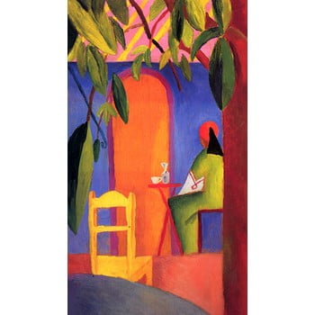 Reproducere tablou august macke - turkish cafe ii, 50 x 30 cm