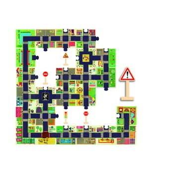 Puzzle pentru copii djeco city
