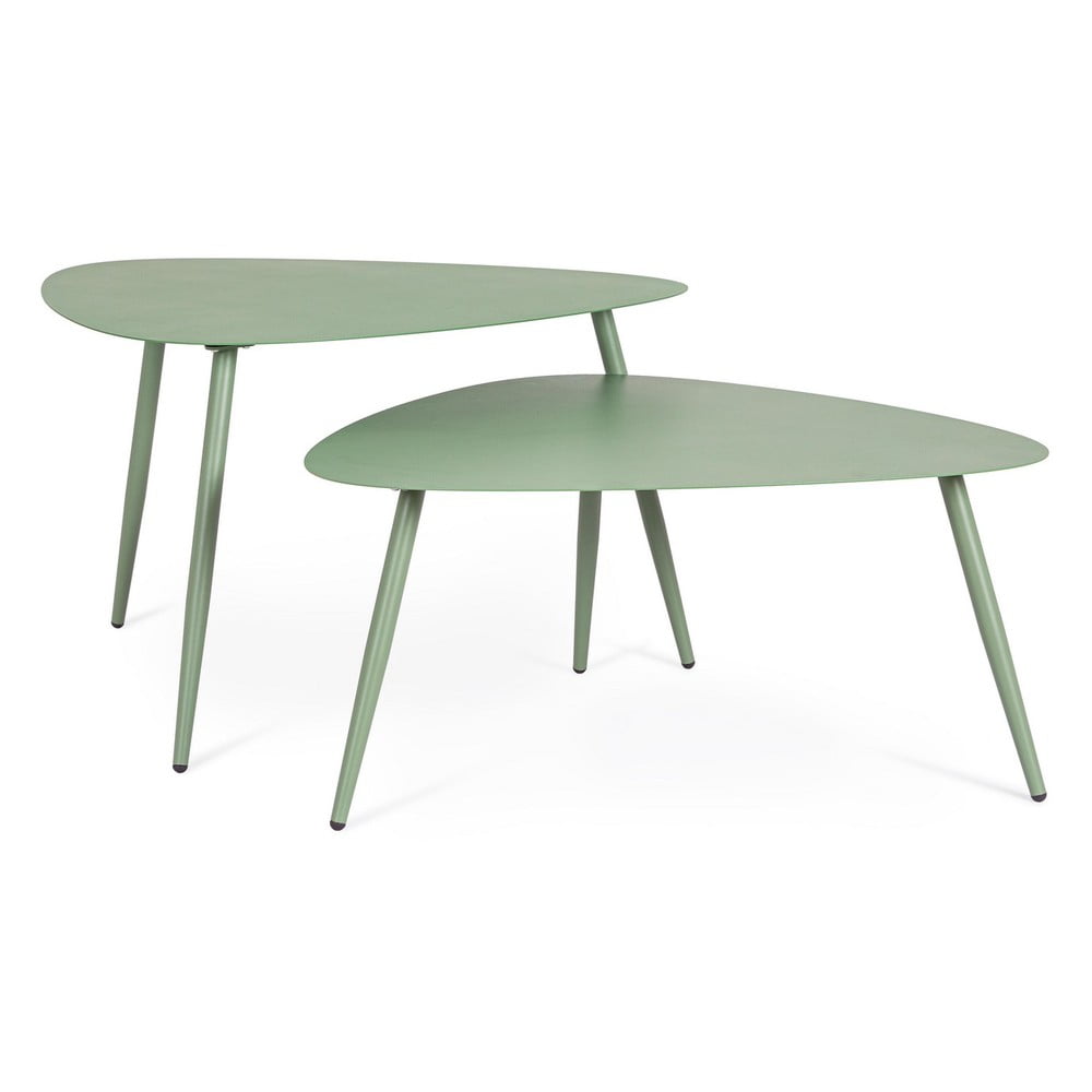Măsuțe de cafea pentru exterior 2 buc. din oțel 73,5x77,5 cm Yvonne – Bizzotto