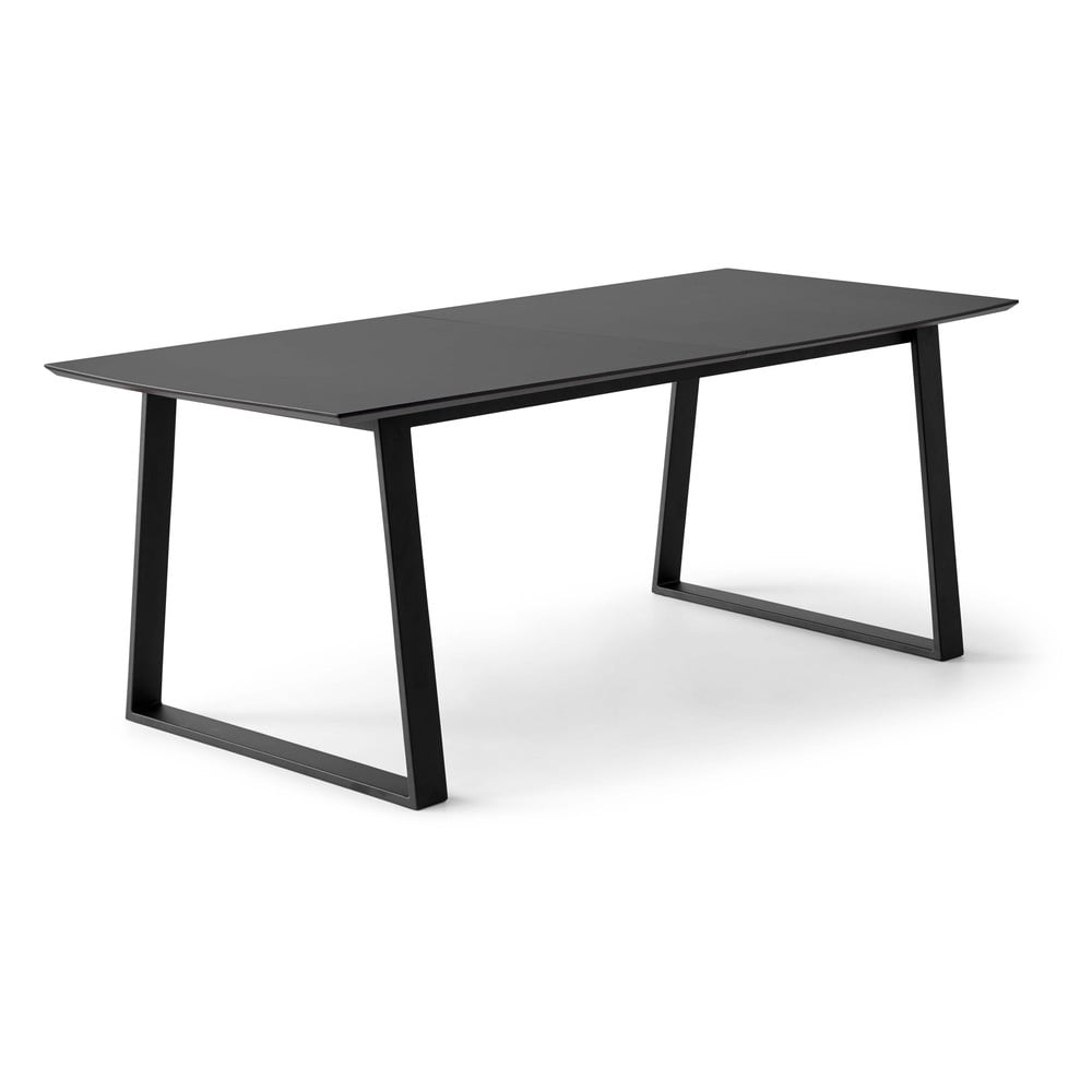 Masă de dining neagră extensibilă cu blat negru 100x210 cm Meza – Hammel Furniture