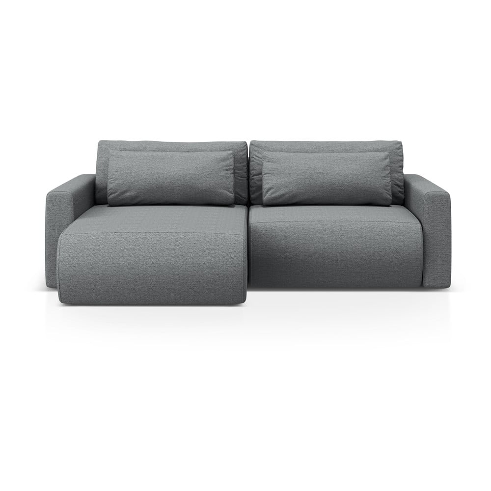 Colțar gri extensibil/cu spațiu de depozitare Belfast – Cosmopolitan Design