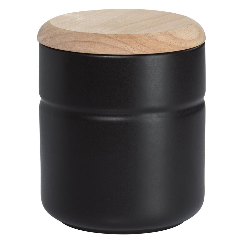 Recipient din porțelan cu capac din lemn Maxwell & Williams Tint 600 ml, negru bonami.ro imagine 2022