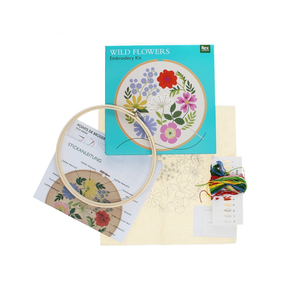 Set de brodat Wild Flowers – Rex London