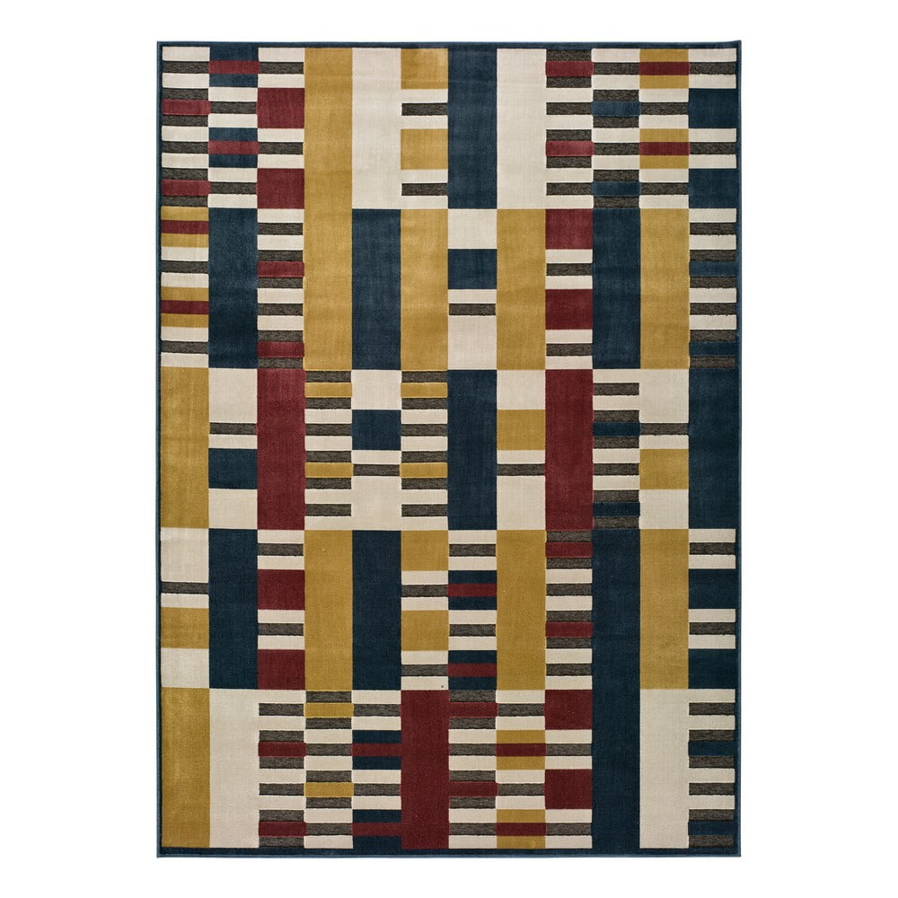 Covor Universal Farashe Stripes, 140 x 200 cm, galben