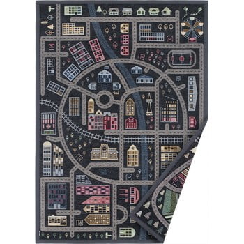 Covor cu 2 fețe narma ulejoe, 140 x 200 cm, negru