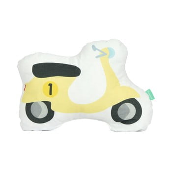 Pernă din amestec de bumbac happynois scooter, 40 x 30 cm