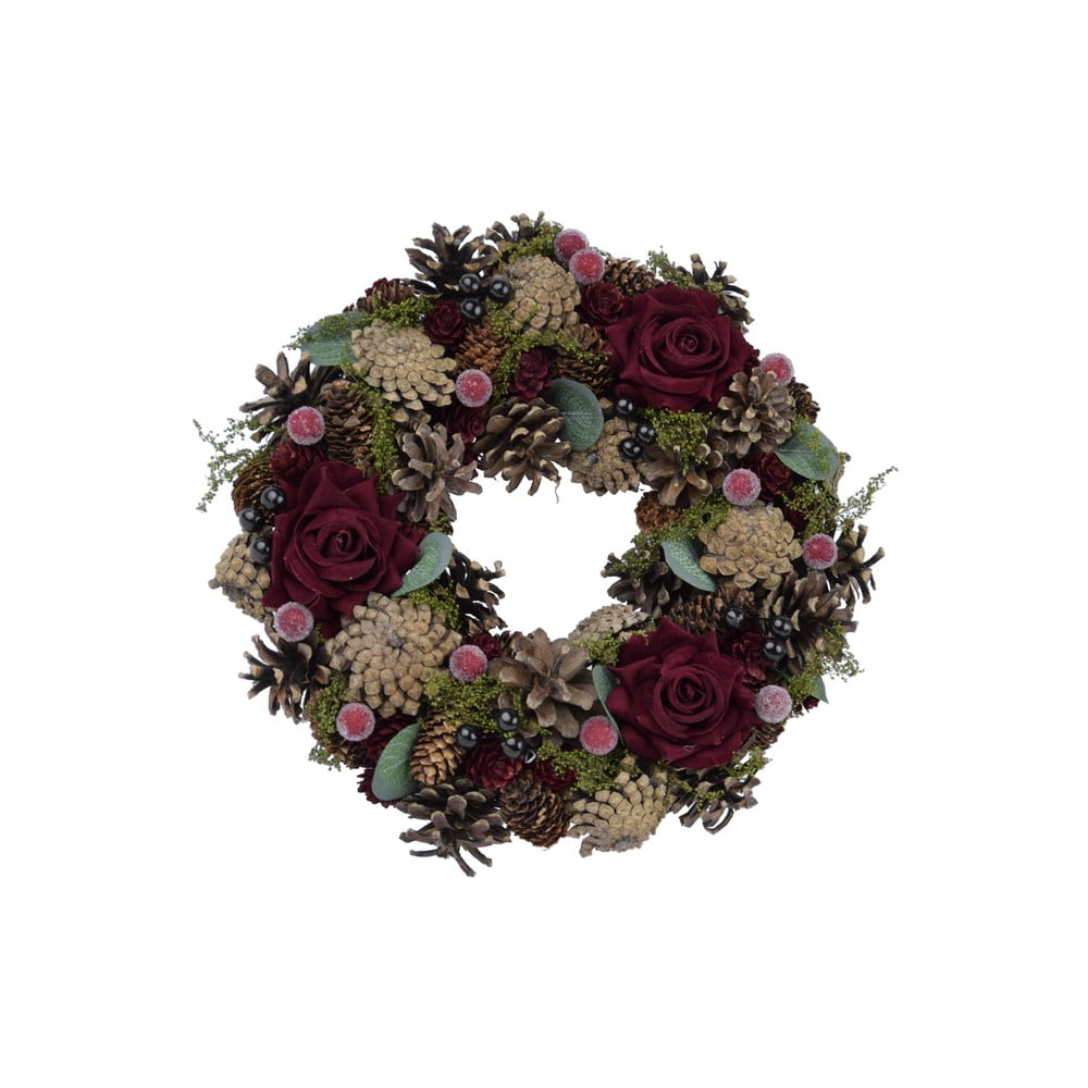 Poza Coronita naturala de Craciun cu trandafiri Ego Dekor Pine, Ã¸ 27 cm