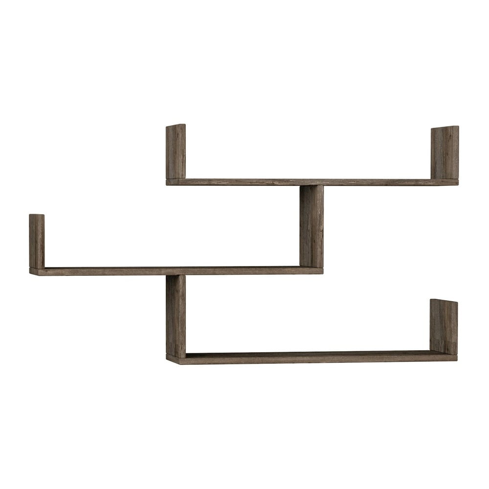 Raft maro cu aspect de lemn de nuc tibet – kalune design