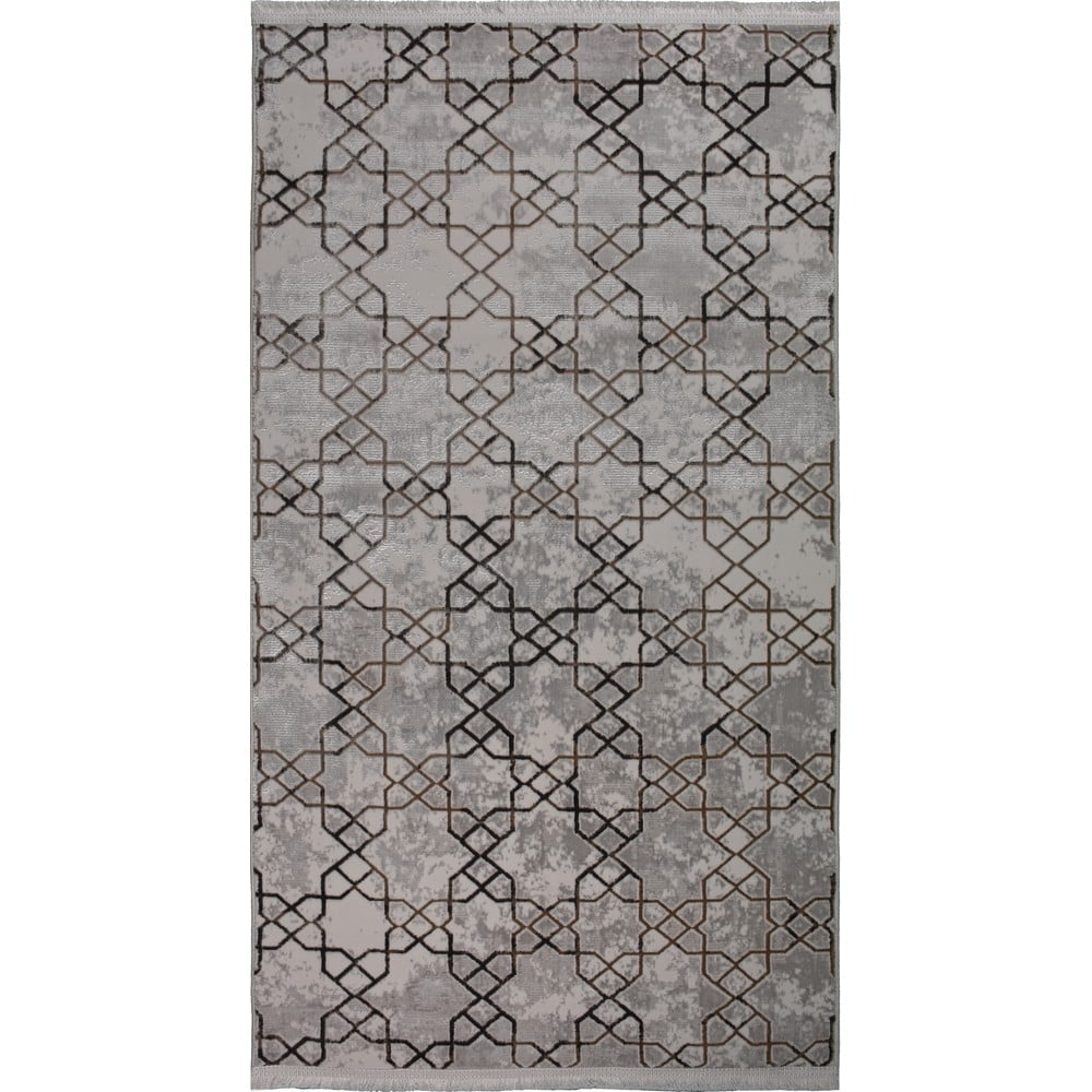 Covor maro lavabil 160x230 cm Kahve – Vitaus