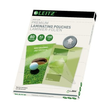 Set 100 folii pentru laminare leitz, a4, 80 microni
