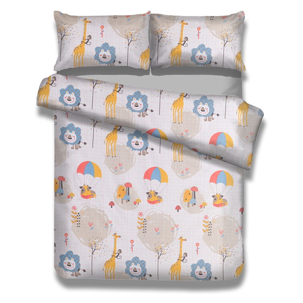Lenjerie de pat din bumbac pentru copii AmeliaHome Dreamland, 135 x 200 cm