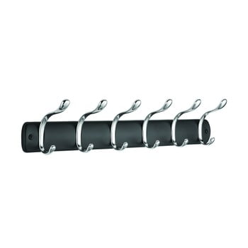 Cuier metalic idesign bruschia, 50 x 9,5 cm, negru
