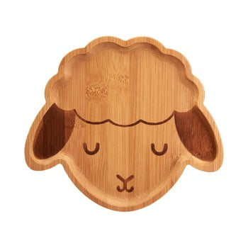 Farfurie din bambus pentru copii sass & belle farmyard friends baa baa lamb