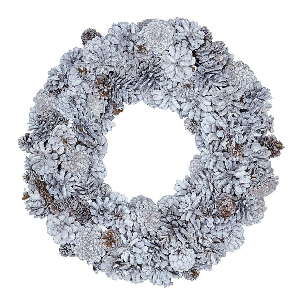 Coroniță decorativă Green Gate Wreath Hailey, ø 31 cm, alb