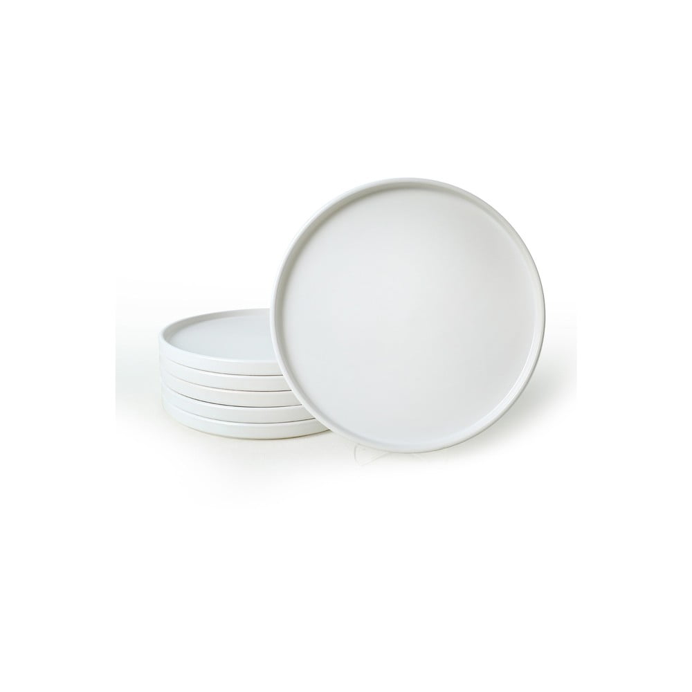 Farfurii albe 6 buc. din ceramică ø 27 cm – Hermia