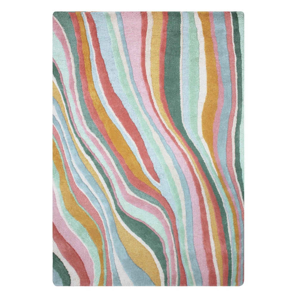 Covor țesut manual din lână 160x230 cm Abstract Flow – Flair Rugs