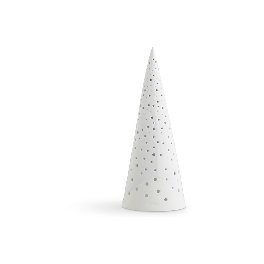 Sfeșnic din porțelan chinezesc pentru Crăciun Kähler Design Nobili, înălțime 30 cm, alb bonami.ro imagine 2022