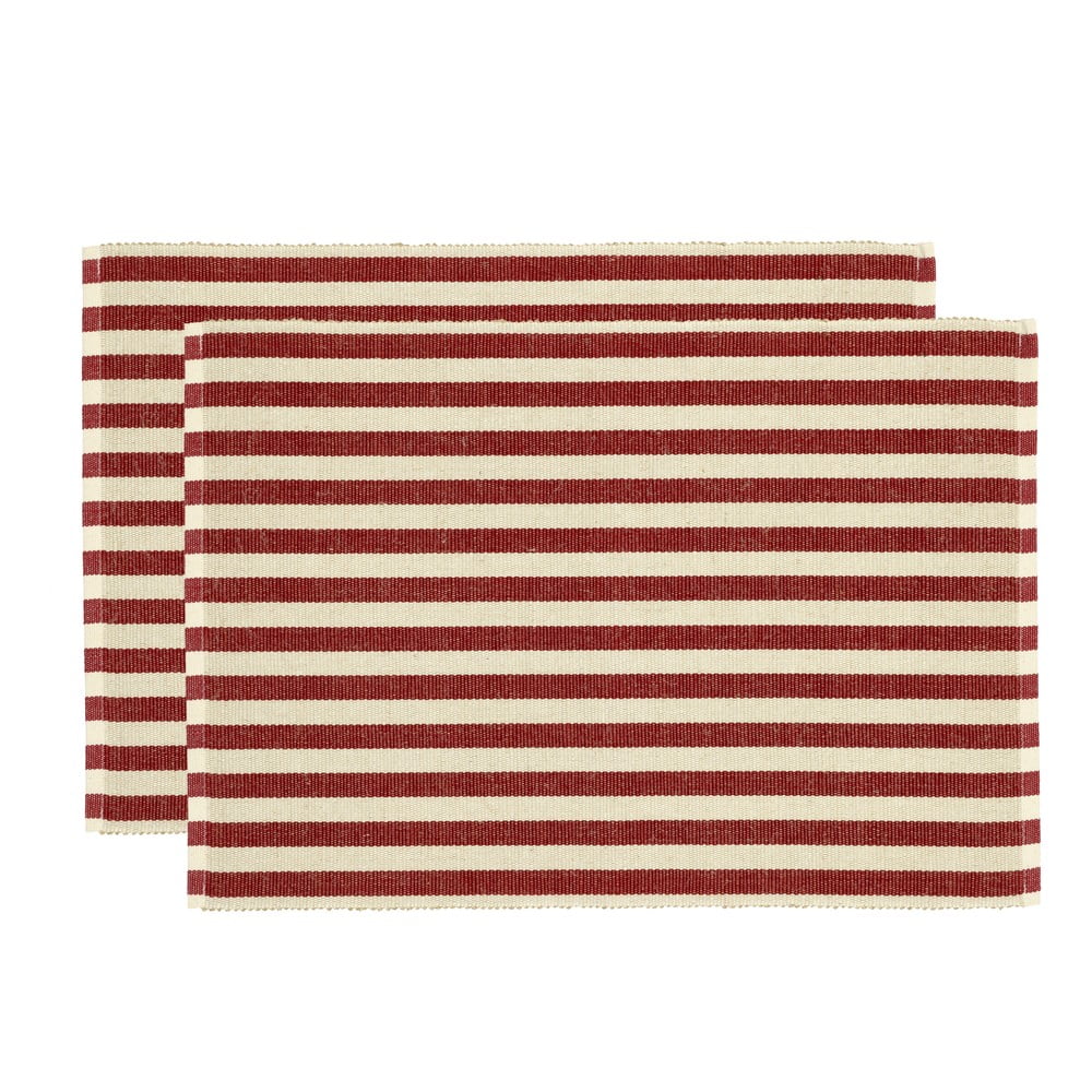 Suporturi pentru farfurii 2 buc. din amestec de iută 33x48 cm Statement Stripe – Södahl