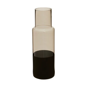 Vază din sticlă cu detalii negre premier housewares cova, înălțime 30 cm