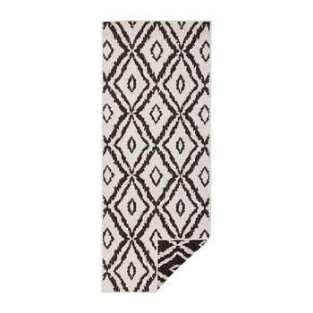 Covor adecvat pentru exterior bougari rio, 80 x 250 cm, maro - alb