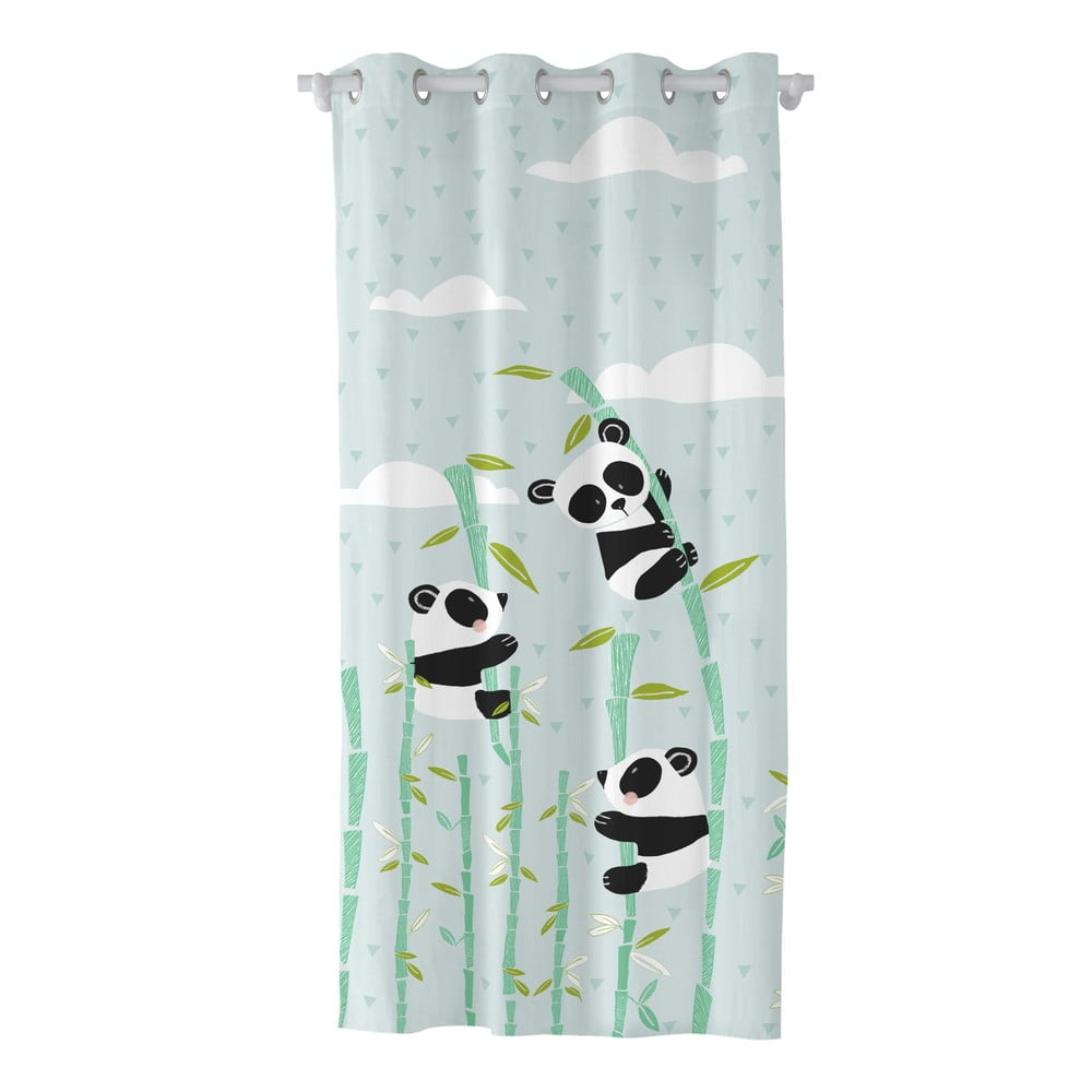 Draperie din bumbac pentru copii Moshi Moshi Panda Garden, 140 x 265 cm bonami.ro