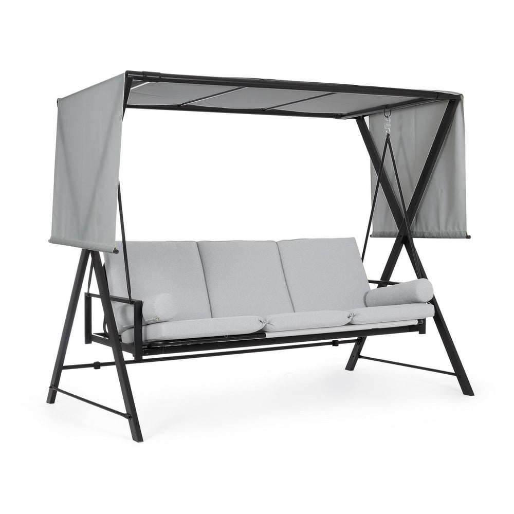 Balansoar de grădină gri din metal Pompei – Bizzotto
