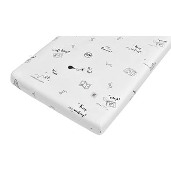 Cearceaf din bumbac pentru copii bellamy bip bip, 80 x 160 cm