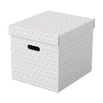 Set 3 cutii depozitare leitz eselte, 32 x 36,5 cm, alb