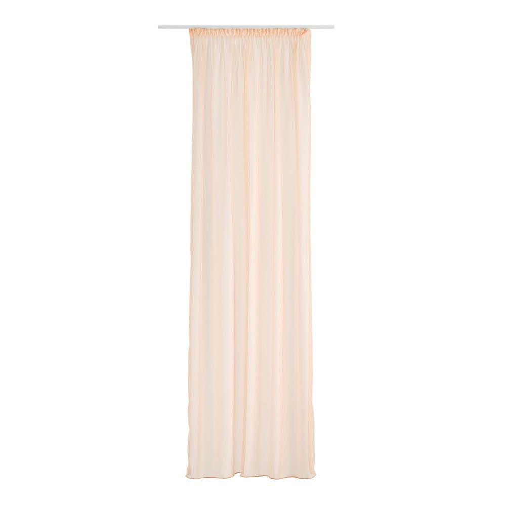 Perdea roz somon 140x245 cm voile – mendola fabrics